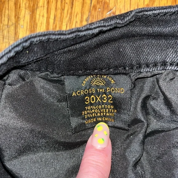 Across the Pond Black Denim Jeans size 30 - Picture 10 of 10